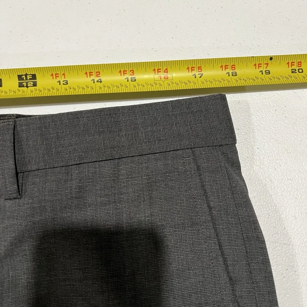 New Without Tags Brooks Brothers 34x32 Marzotto Wool Spandex Stretch Gray Woven